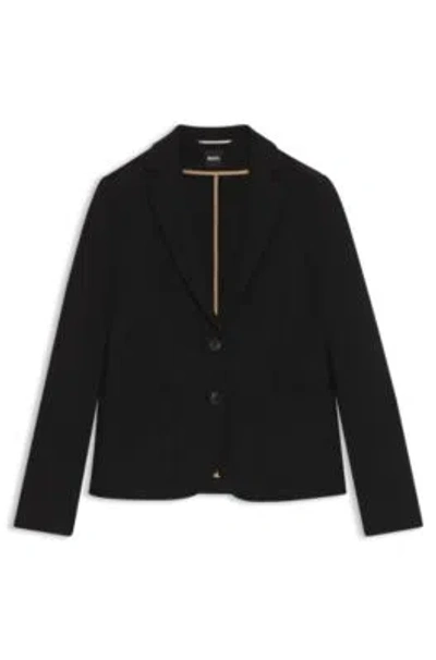 Hugo Boss Extra-slim-fit Jacket In Stretch Fabric In Black