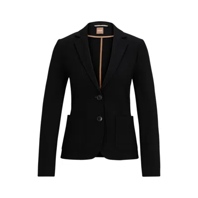 Hugo Boss Extra-slim-fit Jacket In Stretch Fabric In Black