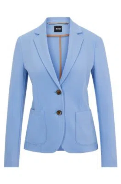 Hugo Boss Extra-slim-fit Jacket In Stretch Fabric In Blue