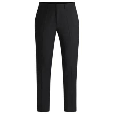 Hugo Boss Extra-slim-fit Trousers In Super-flex Fabric In Black