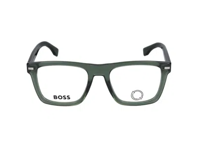 Hugo Boss Eyeglasses In Green