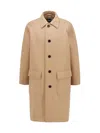 Hugo Boss Medium Beige F Cam Patch Coat In Brown