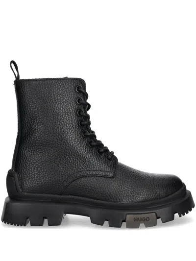 Hugo Boss Fabyan Boots In Black