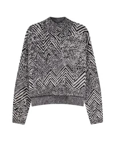 Hugo Boss Faclina Mohair Blend Sweater In Black