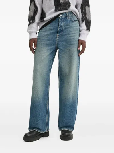 Hugo Boss Faded Jeans In Blue