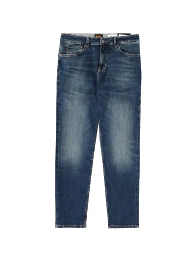 Hugo Boss Faded Jeans In Blue