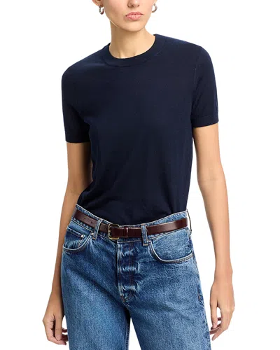 Hugo Boss Falyssiasi Sweater Top In Sky Captain