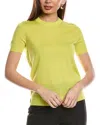 Hugo Boss Falyssiasi Wool T-shirt Sweater In Yellow