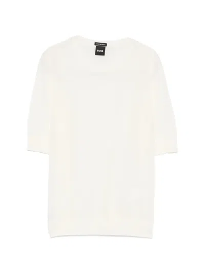 Hugo Boss Farbella Short-sleeve T-shirt In Neutral
