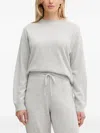 Hugo Boss Fascona Seam-detail Sweater In Gray