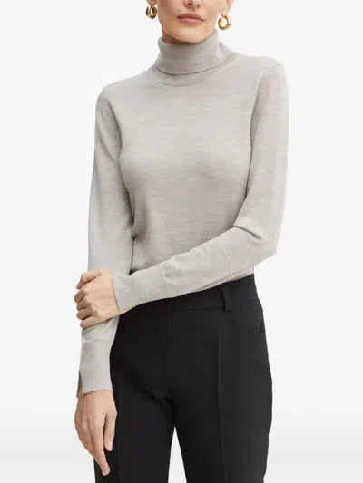 Hugo Boss Fasecta Turtleneck Sweater In Gray