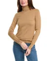 Hugo Boss Rollneck Sweater In Virgin Wool In Beige