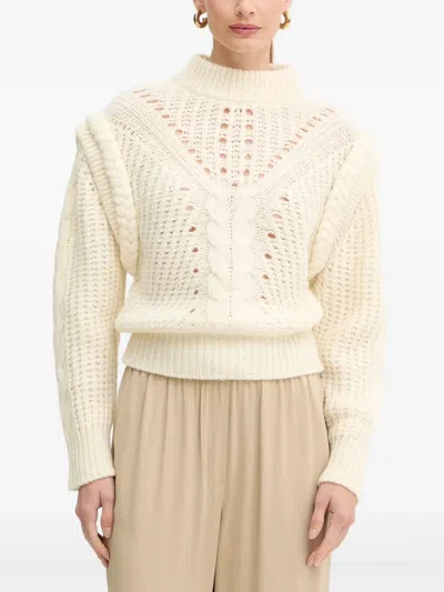 Hugo Boss Fasta Long-sleeve Sweater In Neutral