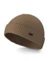 Hugo Boss Fati Wool Beanie In Med Biege