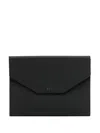 Hugo Boss Faux-leather A4 Folder In Black