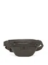 Hugo Boss Faux-leather Belt Bag In Green