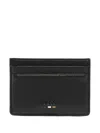 Hugo Boss Faux-leather Card Holder In Black