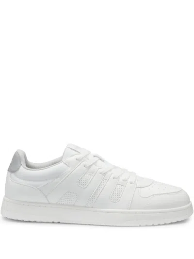 HUGO BOSS FAUX-LEATHER SNEAKERS