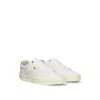 Hugo Boss Gary Tenn Mens Leather Low-top Trainers With Branded Lace Loop Nos In White