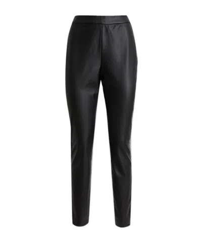 HUGO BOSS FAUX-LEATHER TROUSERS