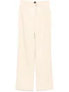 Hugo Boss Faux-leather Trousers In Neutrals