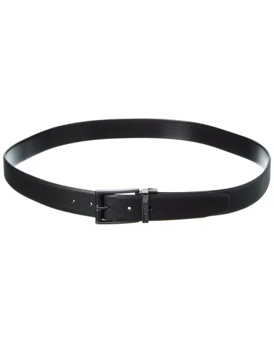 Hugo Boss Felix Reversible Leather Belt In Black