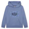 Hugo Boss Felpa Con Cappuccio In Light Blue