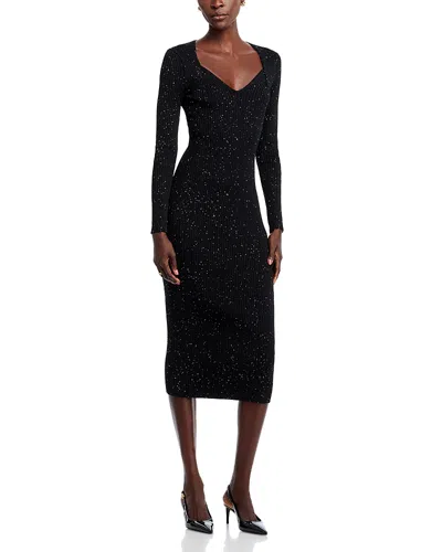 HUGO BOSS FERIMA SEQUINED SWEATER DRESS