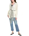 Hugo Boss Ferinia Wool & Cashmere-blend Cardigan In White