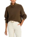 Hugo Boss Boss Fernadina Turtleneck Virgin Wool Sweater In Marshland Green