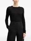 Hugo Boss Ferpina Long-sleeve Sweater In Black