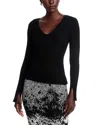 Hugo Boss Knitted Sweater With Two-tone Pattern In Black