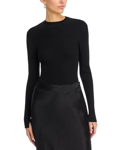 Hugo Boss Feskiera Long Sleeve Top In Black