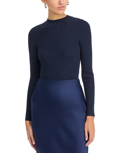 Hugo Boss Feskiera Long Sleeve Top In Sky Captain