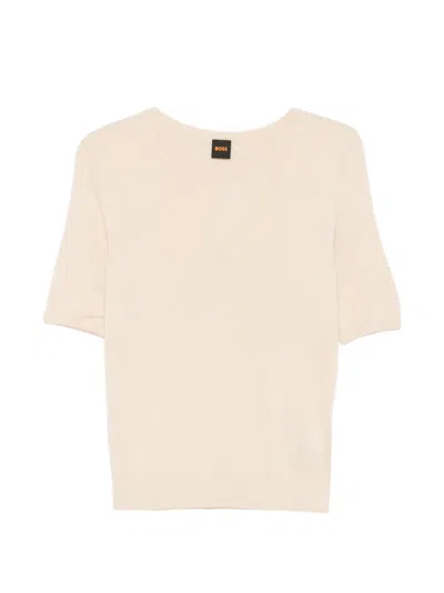 Hugo Boss Fiaffu Short-sleeve T-shirt In Neutral