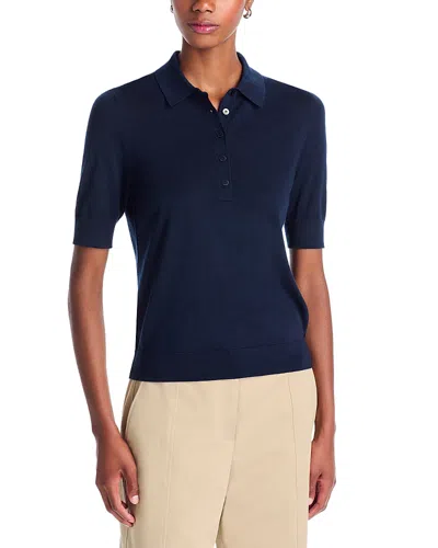 Hugo Boss Fidenka Polo Sweater In Blue