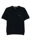 Hugo Boss Tales Box Logo T-shirt In Blue