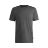 Hugo Boss Crewneck Tiburt T-shirt In Grey