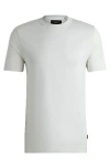 Hugo Boss Porsche X Boss Mercerized-cotton T-shirt With Special Branding In White