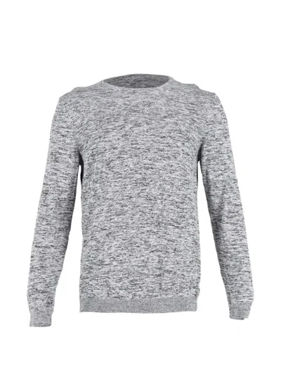 Pre-owned Hugo Boss Fines-o Round-neck Top In Gray