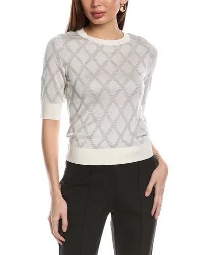 Hugo Boss Firone Wool-blend Sweater In White