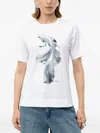 Hugo Boss Fish-print T-shirt In White