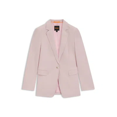 Hugo Boss Fitted Blazer In Stretch Fabric