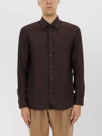 HUGO BOSS FITTED SHIRT WITH BUTTON-DOWN COLLAR AND LONG SLEEVES