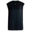 Hugo Boss Fitted Sleeveless Blouse In Stretch Silk With Concealed Placket In Blue