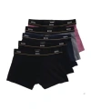 Hugo Boss Five-pack Of Elastic Waist Underwear In Black