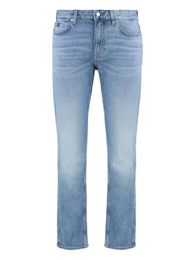 Hugo Boss Boss 5-pocket Slim Fit Jeans In Blue