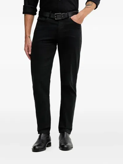 Hugo Boss Five-pocket Trousers In Black