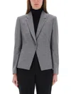 Hugo Boss Boss Flannel Blazer In Gray