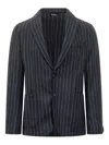 Hugo Boss Boss Striped Jacket With Revers Classic Boss In Animal Print